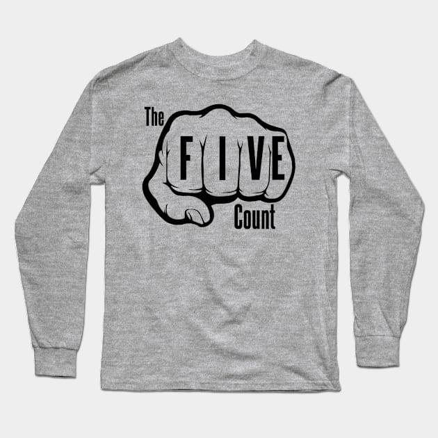 The Five Count Black Logo Long Sleeve T-Shirt by thefivecount